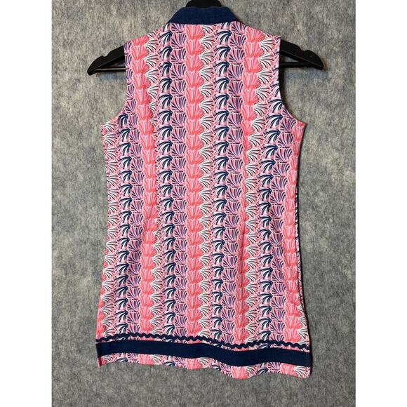 Simply Southern Youth Large Seashell Sleeveless Dress Pink Purple - Picture 4 of 6